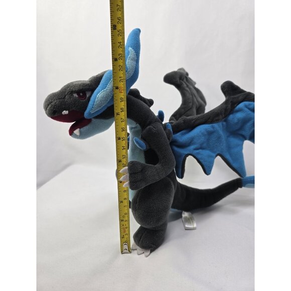 Pokemon Center Mega Charizard X 10" Plush 2018 Articulated Wings X&Y Official - Picture 2 of 12